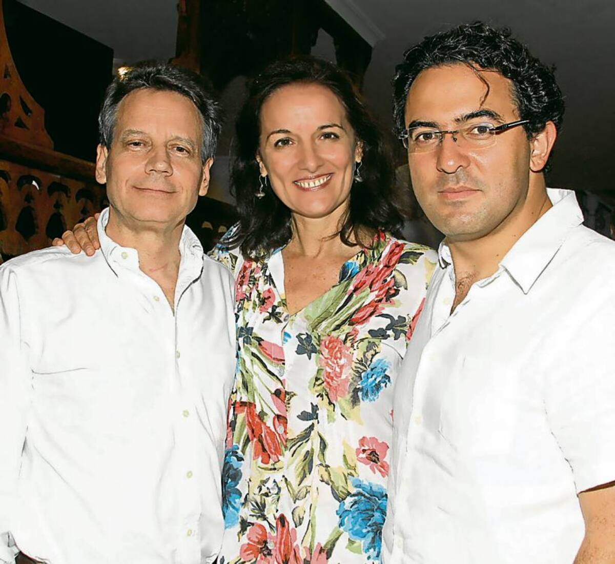 Arturo Fontaine, Tamara Avetikyan y Juan Gabriel Vásquez.