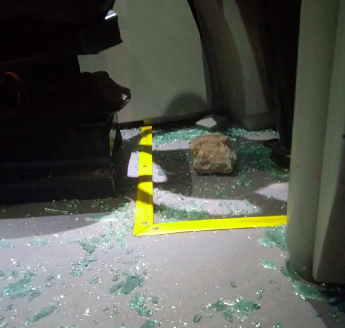 Buses de Transcaribe atacados por inescrupulosos.