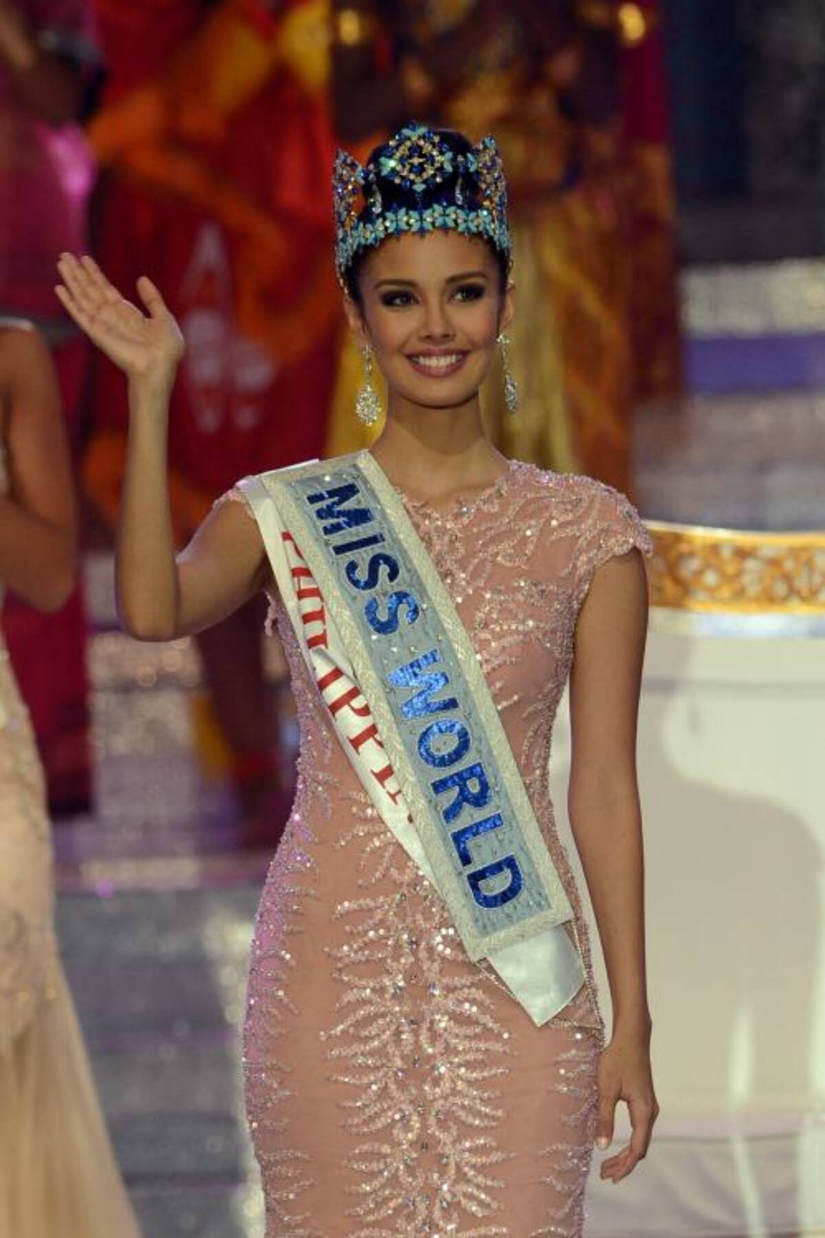 Megan Young, Miss Filipinas. AFP ROMEO GACAD