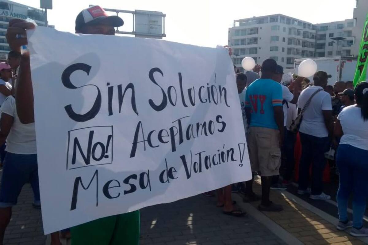 Boquilleros afirman que no participarán en comicios si no les solucionan el tema de la vía