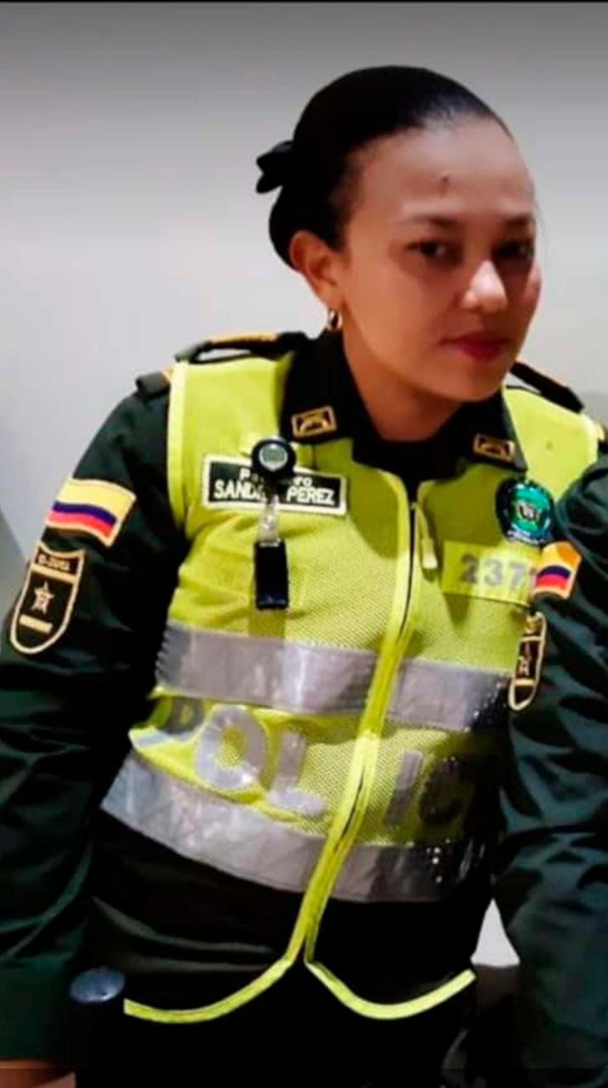 Sandra Pérez Hoyos, patrullera asesinada en San Andrés.