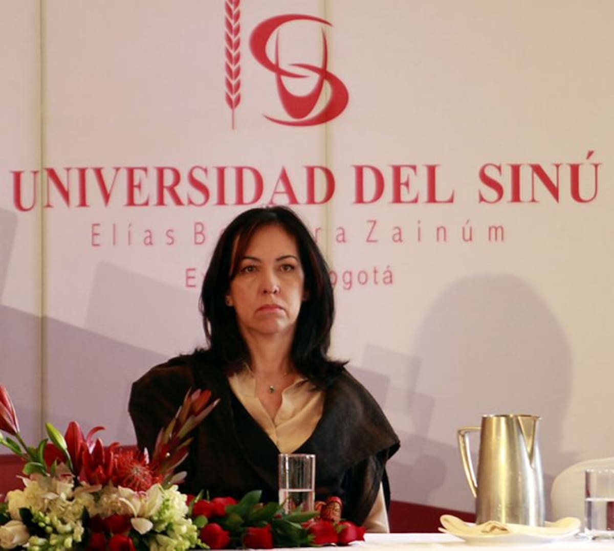 Ruth Stella Correa, ministra de Justicia, participó en un foro en la Universidad del Sinú sobre balance del Sistema Penal Acusatorio.