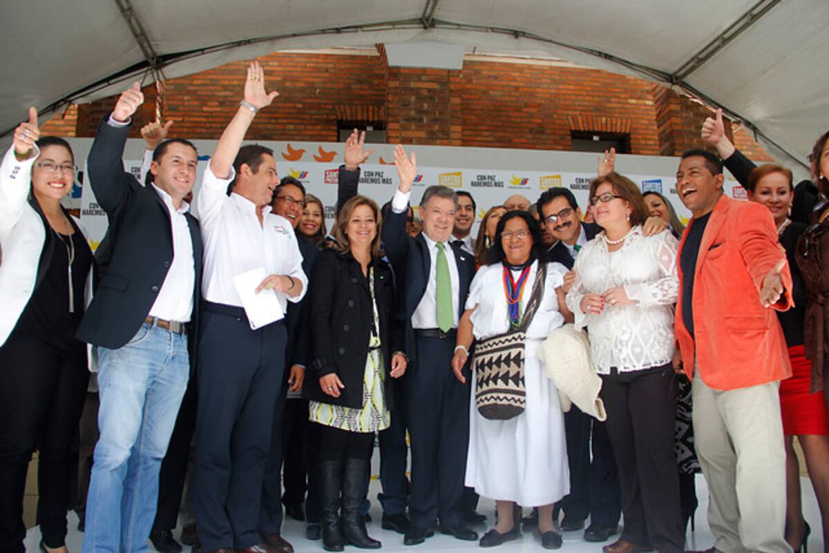 Los Verdes le dieron su respaldo al candidato presidente Juan Manuel Santos. COLPRENSA
