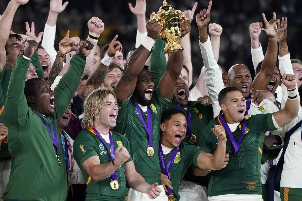 Sudáfrica iguala a Nueva Zelanda como tricampeón mundial de rugby