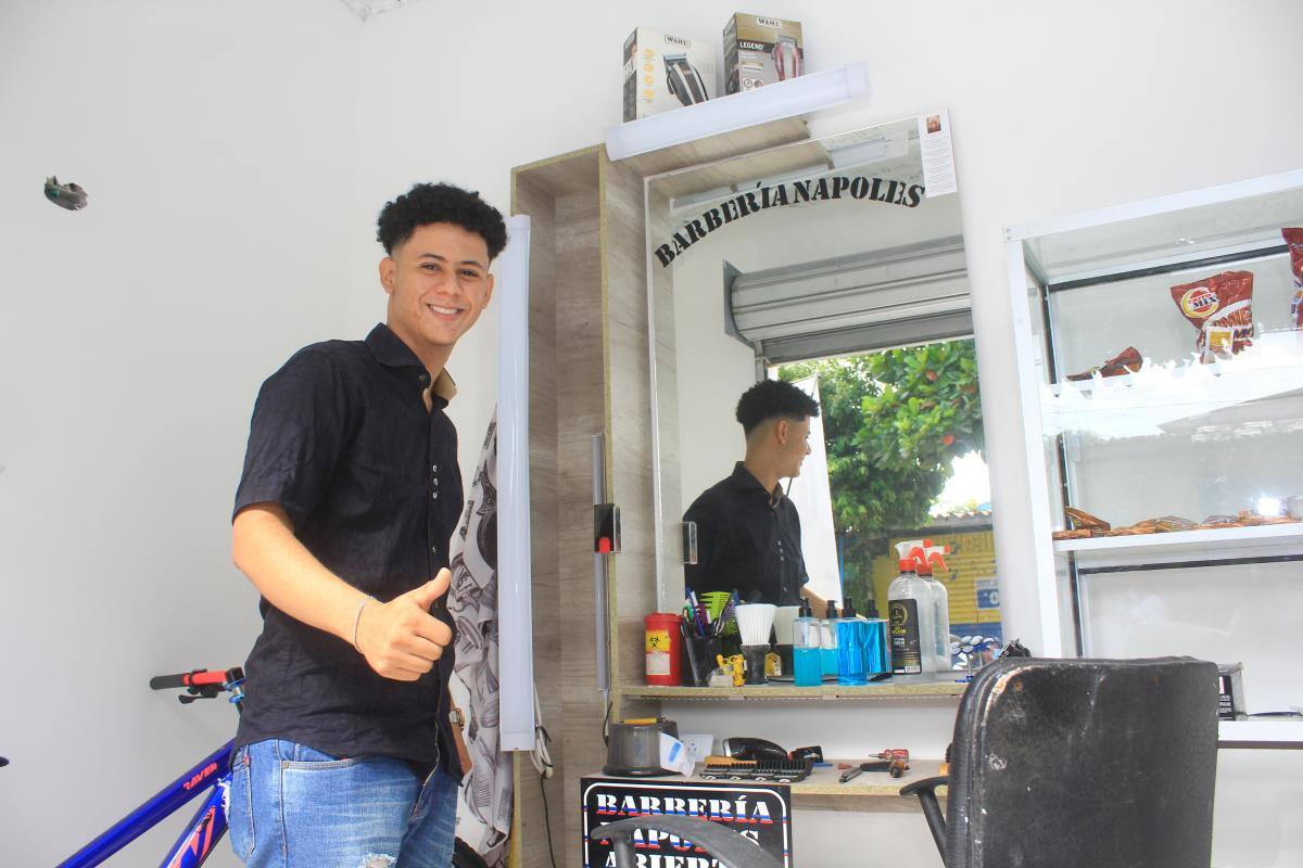 Sebastián, hijo de Orleida Cuentas Pacheco, estrena su emprendimiento. //Julio Castaño- El Universal.