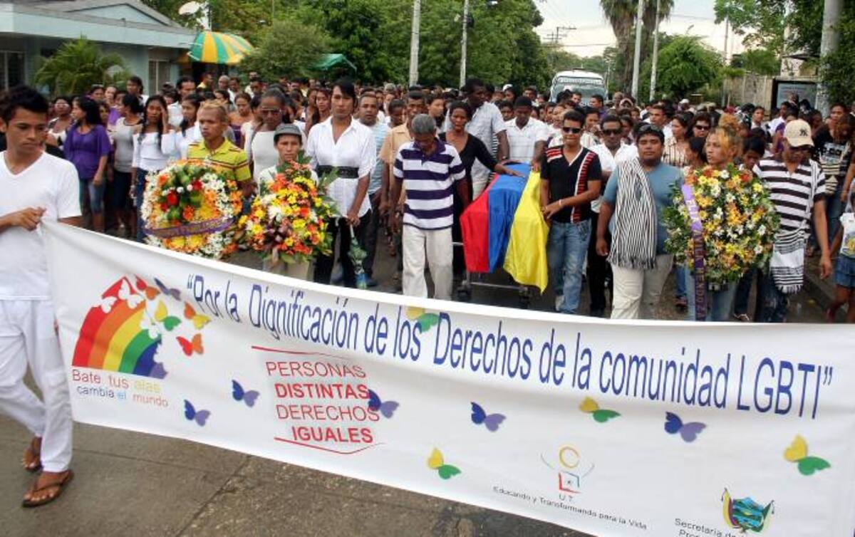 La comunidad LGTBI de Sucre pidió respeto para sus derechos. MANUEL SANTIAGO PÉREZ - EL UNIVERSAL -
