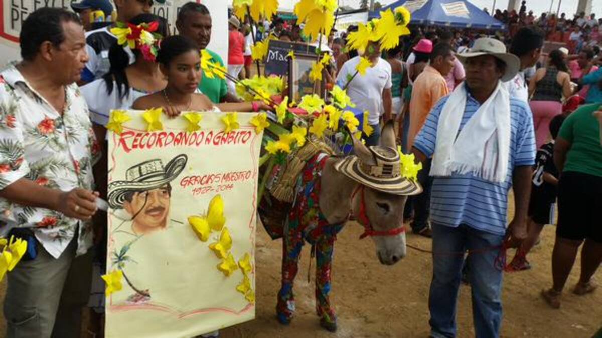 En el Festival del Burro hubo lugar para un homenaje a Gabo. Foto: Nidia Serrano