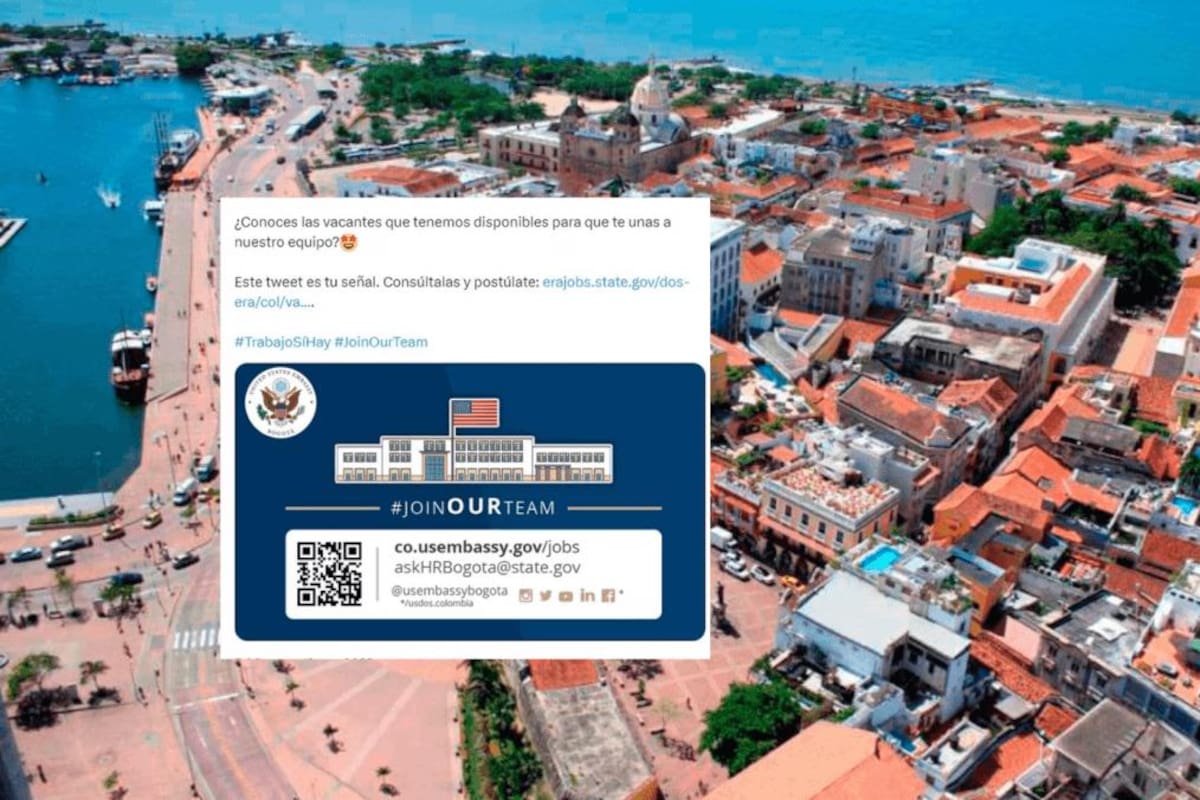 Trabaja con la embajada de EE.UU. en Cartagena y Bogotá: estos son los requisitos