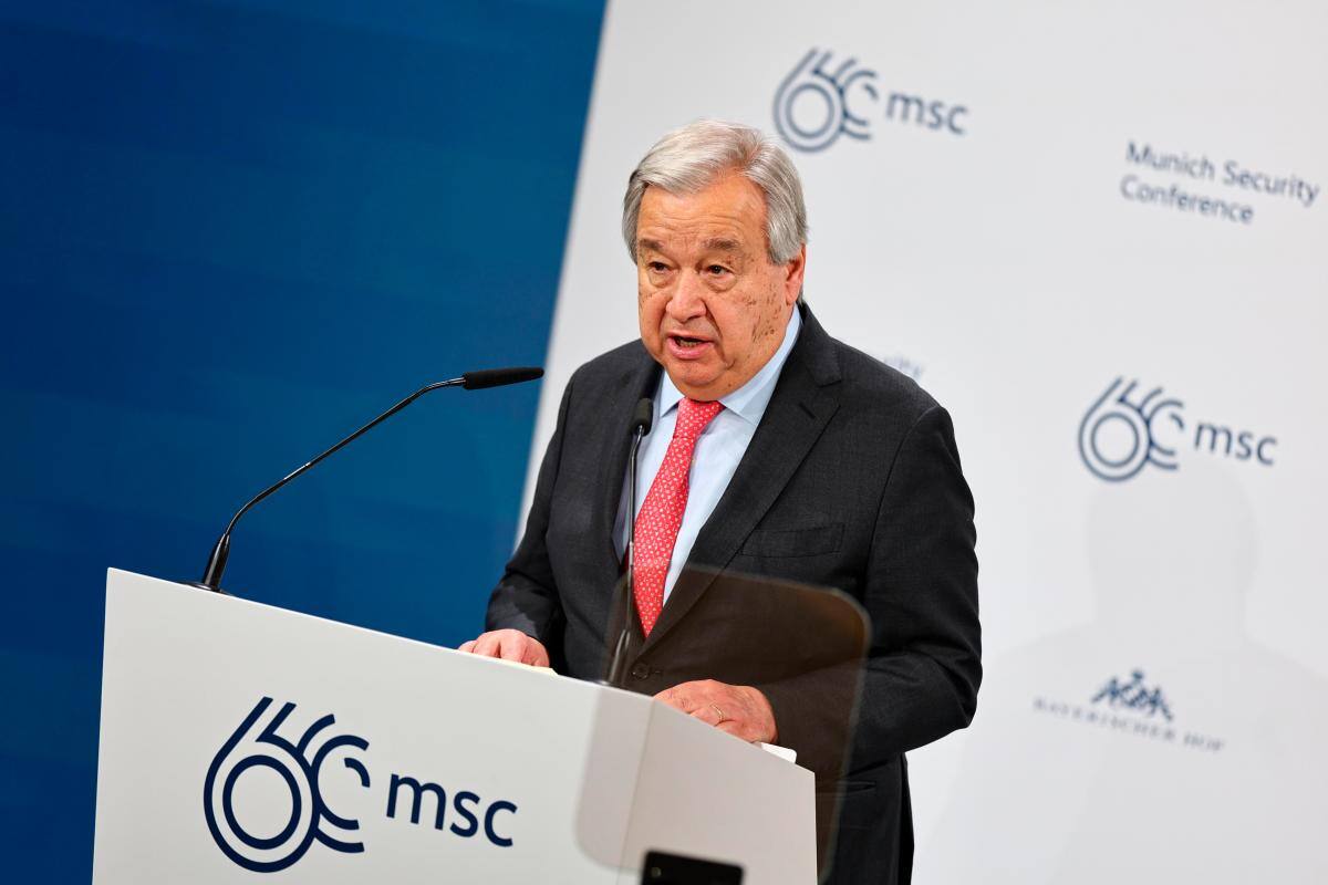 Guterres: “Necesitamos urgentemente una paz justa y sostenible en Ucrania”