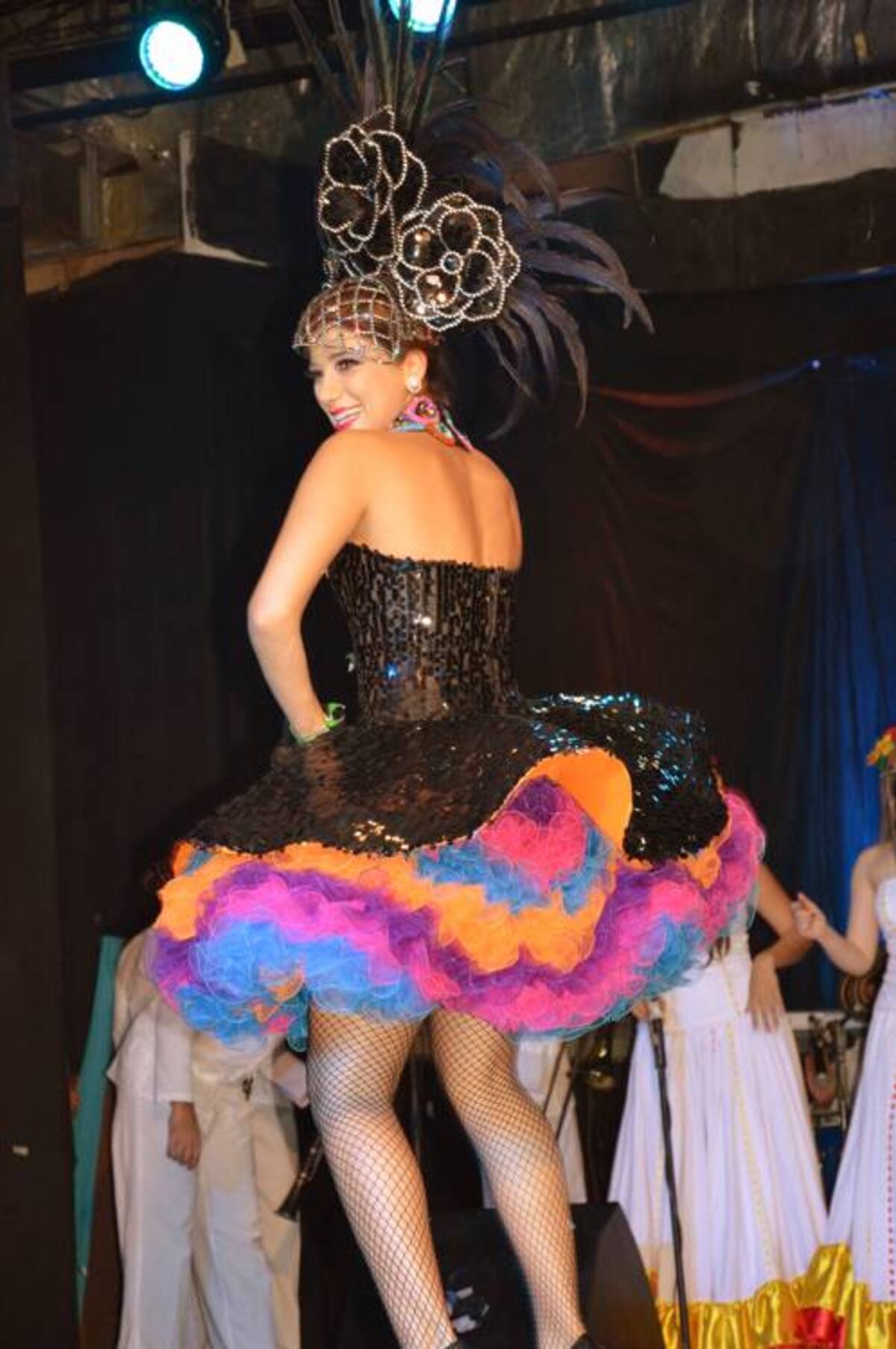 Lágrimas de Carnaval es el nombre del vestido con que la reina Andrea Jaramillo Char llorará la partido de Joselito el martes de Carnaval. Cortesía