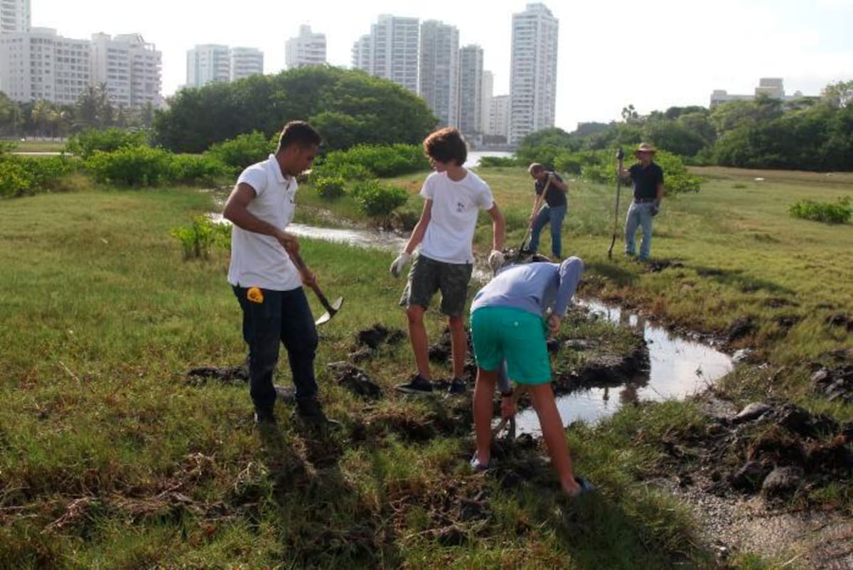 El Laguito ya está unido con el mar. // Kailline Giraldo.