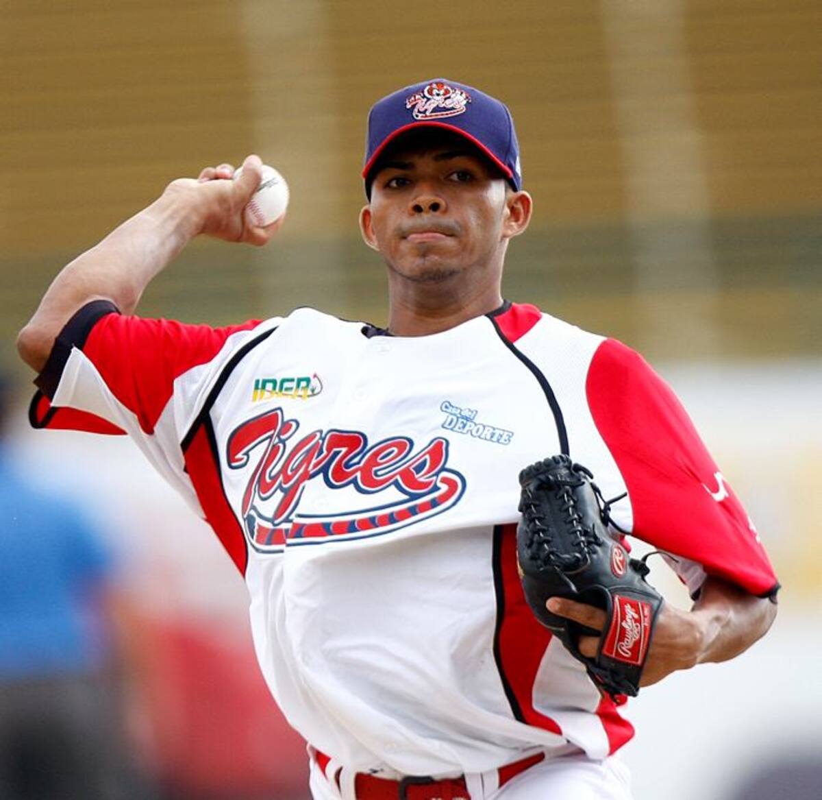 Carlos Ladeus, lanzador que fue sancionado por el Tribunal Disciplinario de la Liga de béisbol de Bolívar. Archivo