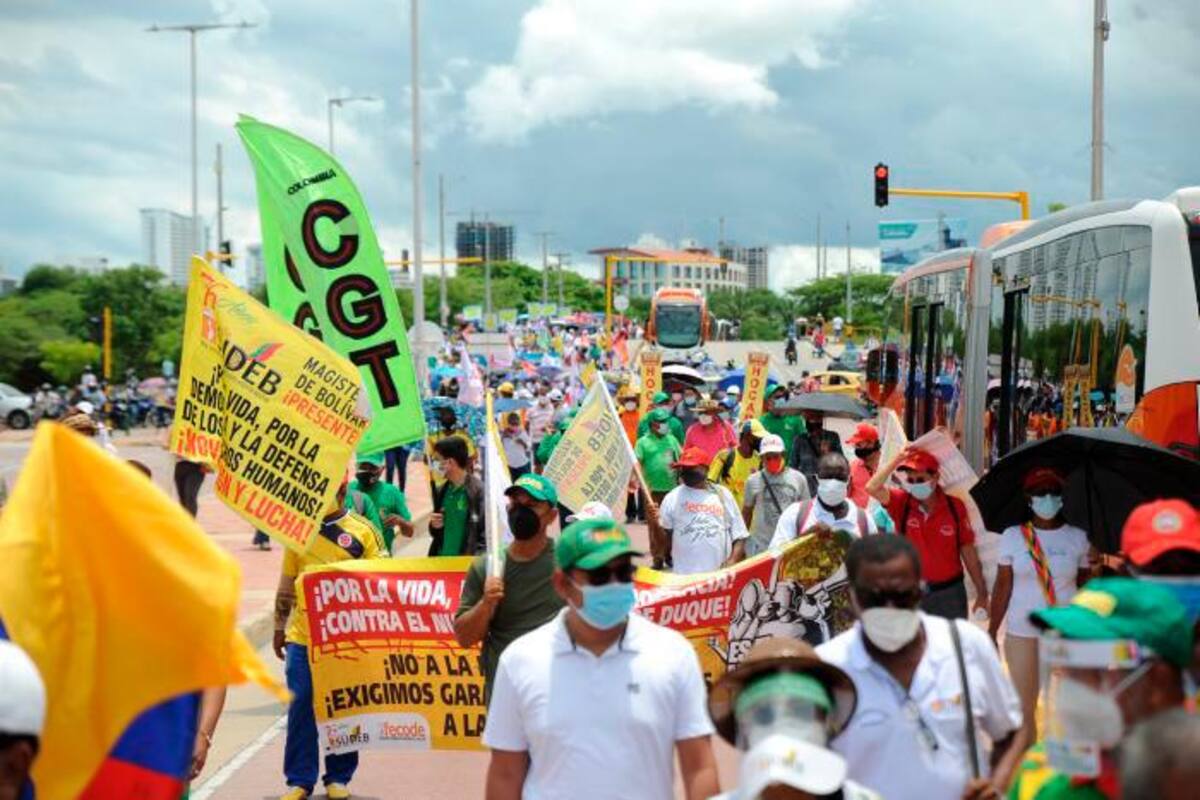 Paro nacional este 28 de septiembre: así será la jornada en Cartagena