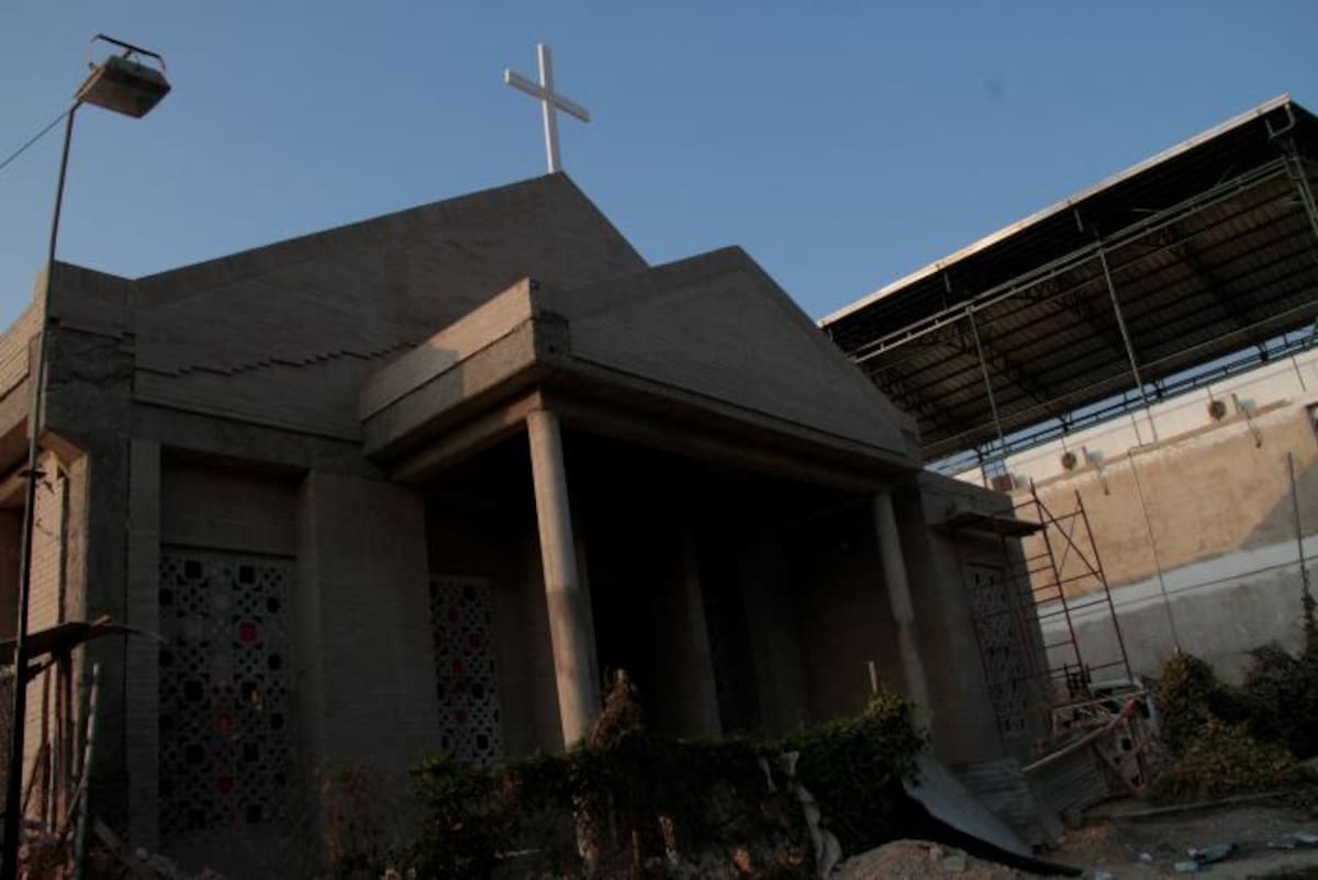 Iglesia nueva en Colombiatón, edificada por una familia de Bocagrande. ZENIA VALDELAMAR - EL UNIVERSAL