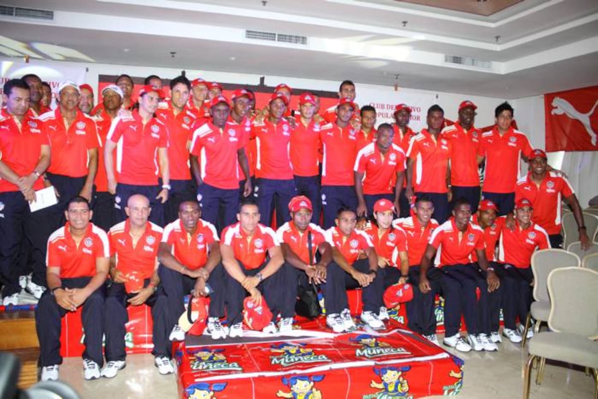 Hoy fue presentado oficialmente el Junior de 2012. Rafael Polo - Cortesía QHubo Barranquilla-