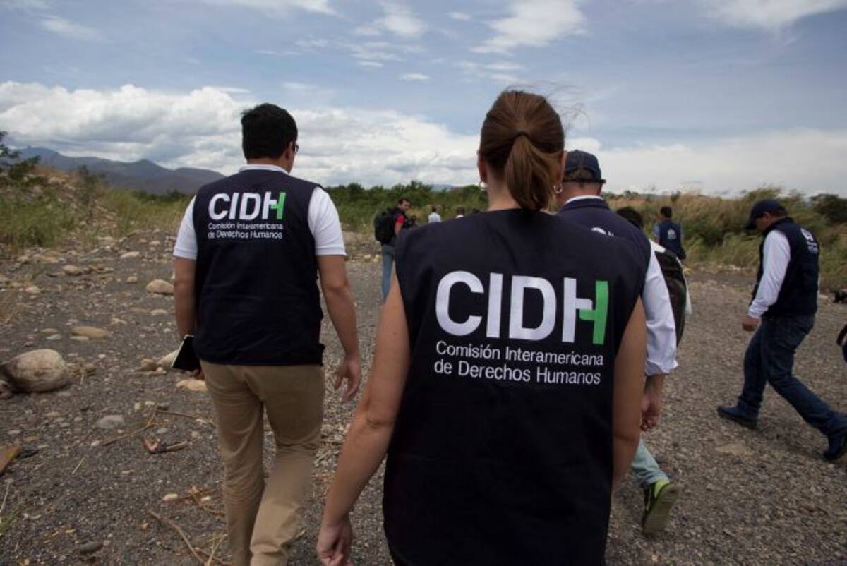 Miembros de la CIDH en Colombia. COLPRENSA