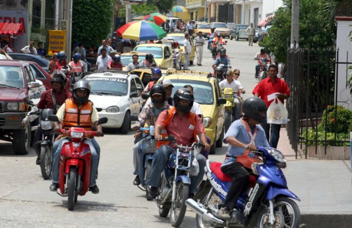 Mototaxismo en la región Caribe. ARCHIVO