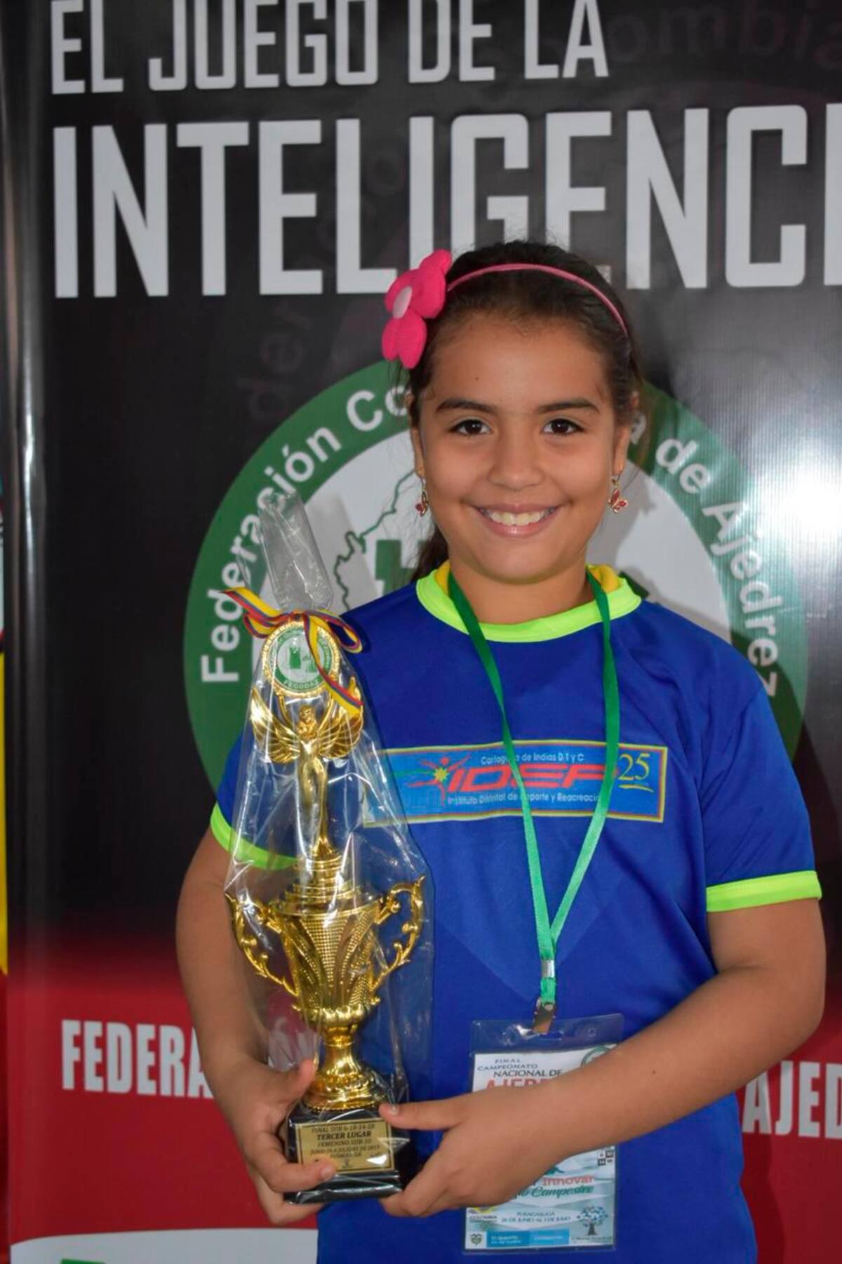 Camila Torres fue tercera en la final en Fusagasugá.//cortesía