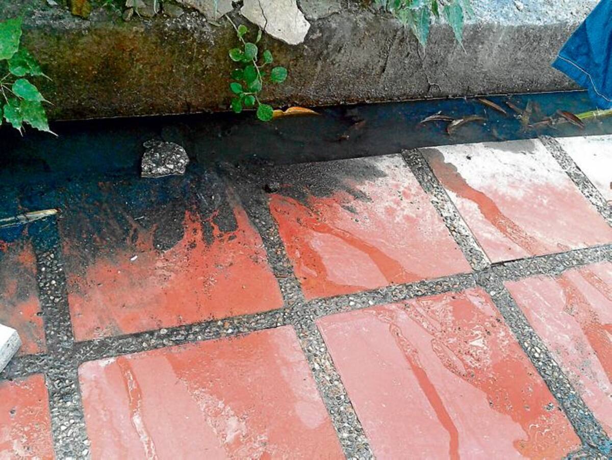 En las casas del Tercer Callejón con Cuarta Avenida de Manga, emerge del suelo agua maloliente que proviene del deficiente alcantarillado de la zona ÓSCAR DÍAZ, GENTE BAHÍA-EL UNIVERSAL
