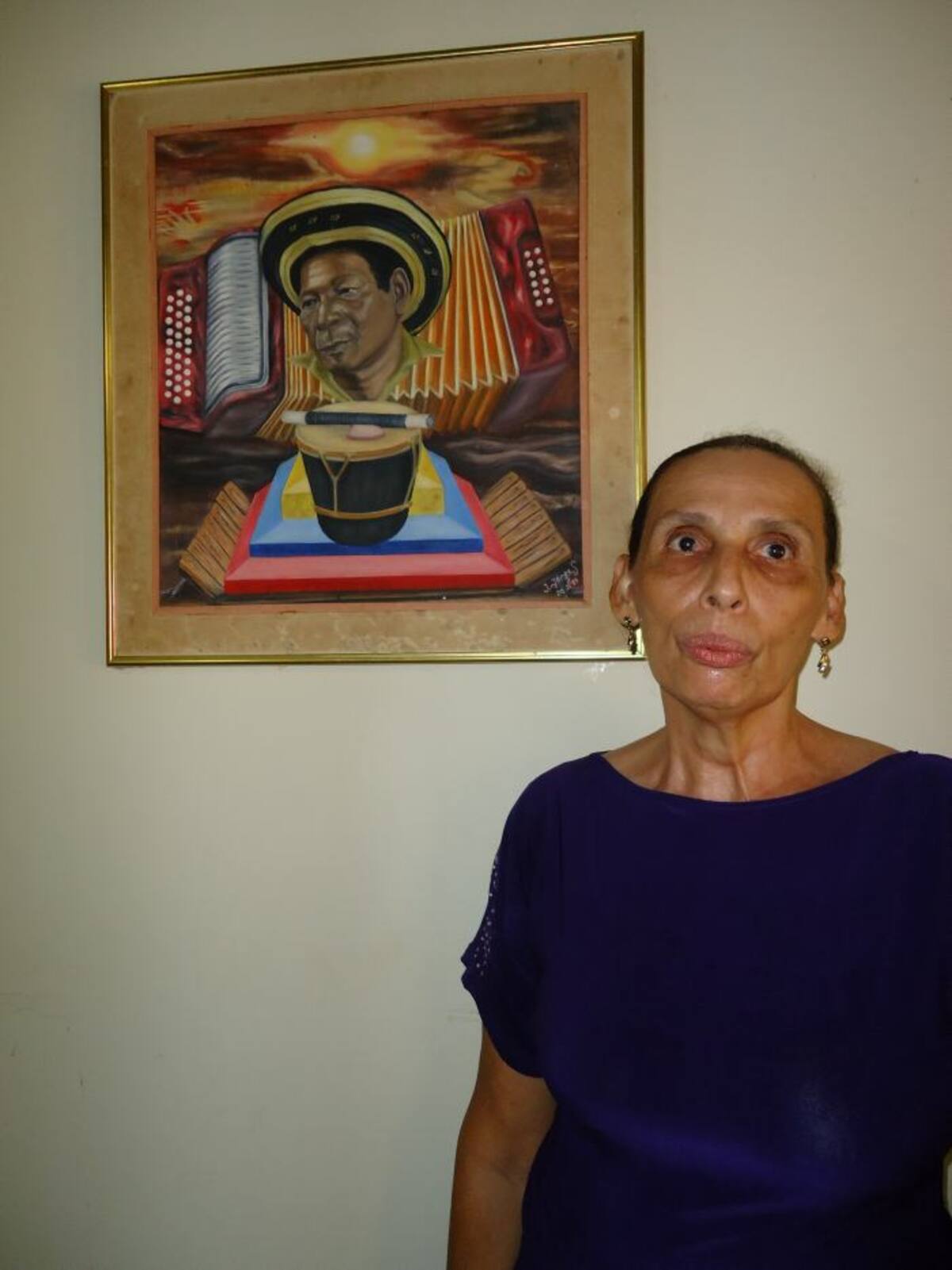 Gloria Dusán Torres, viuda de Alejo Durán.