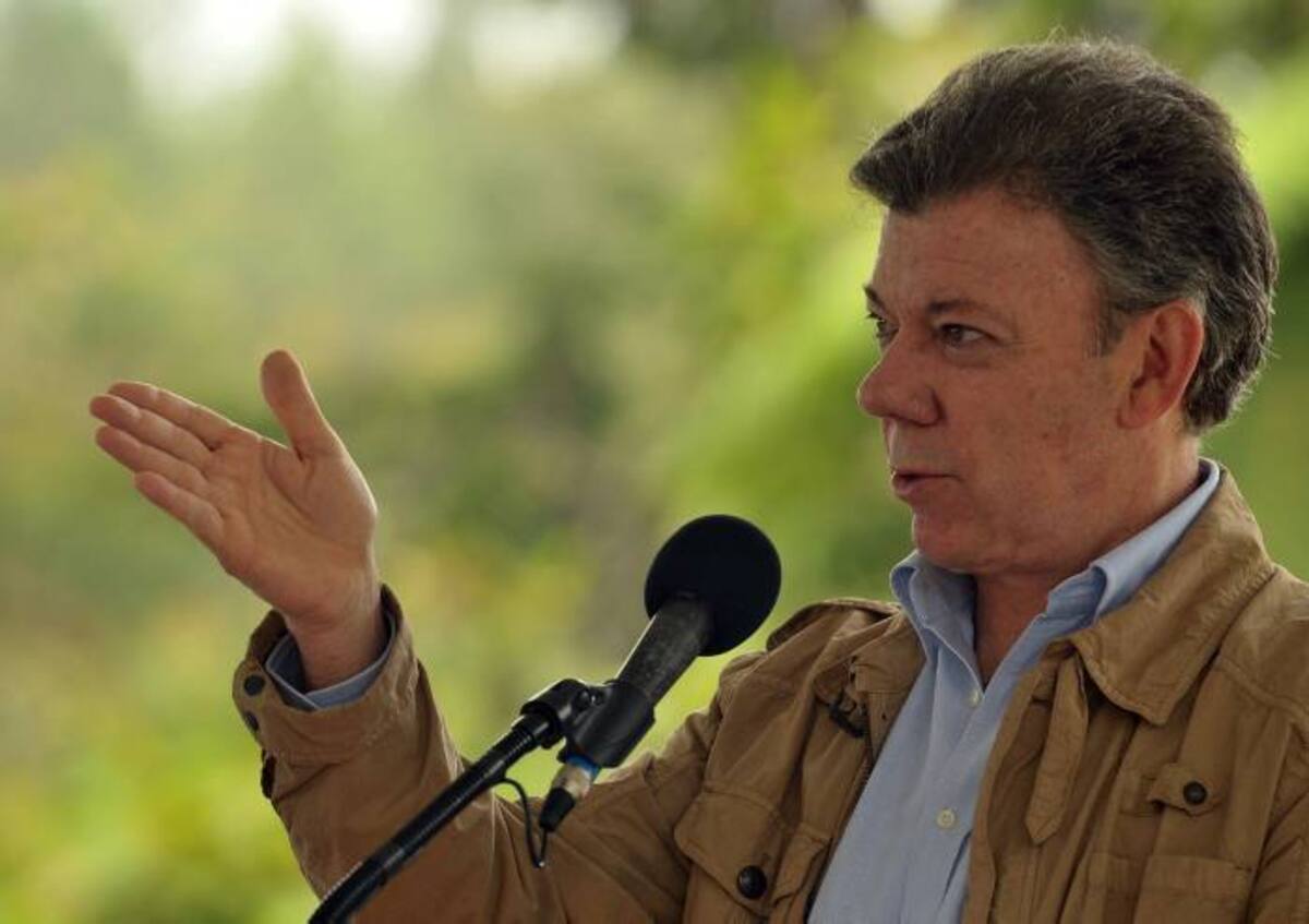 Juan Manuel Santos, presidente de la Colombia. COLPRENSA