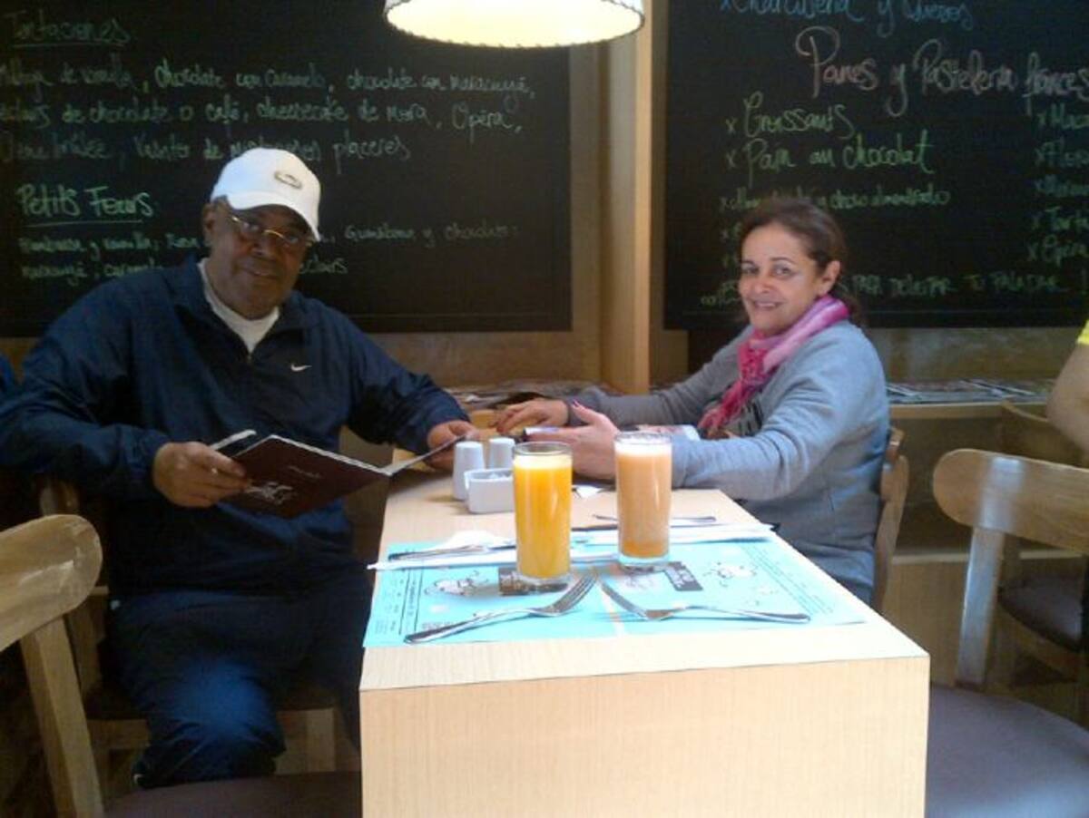 Campo Elías Terán Dix, con su esposa Nereida. Ambos están de bien de salud. CORTESÍA