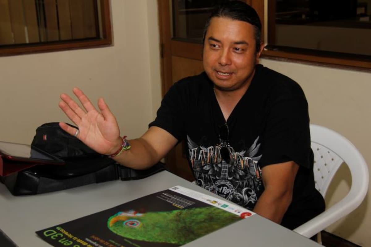 Chan Shigematsu presenta hoy su exposición Amazonas en 3D, “Una mirada a la selva desde La Heroica”. KAILLINE GIRALDO