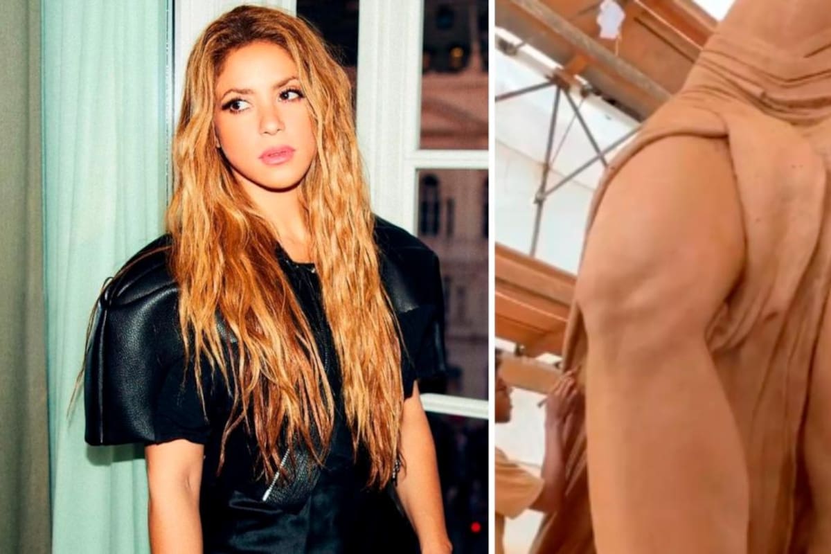 Así avanza la estatua que tendrá Shakira en Barranquilla