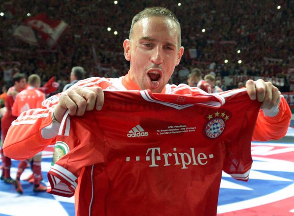 Franck Ribery jugador del Bayern Munich. AFP JOHANNES EISELE