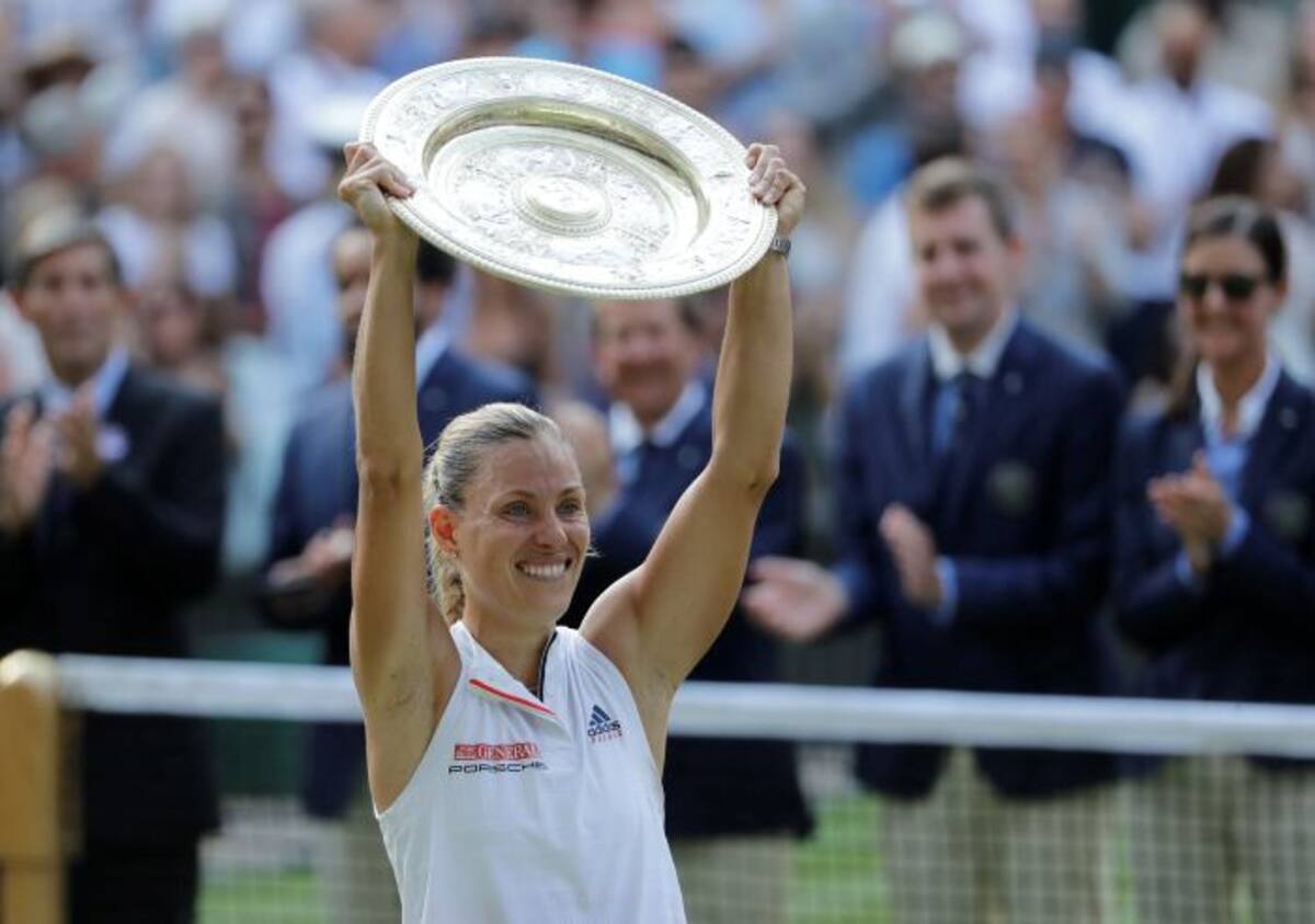 La tenista alemana consigue su primer título en la Catedral del Tenis, Wimbledon. AP Ben Curtis