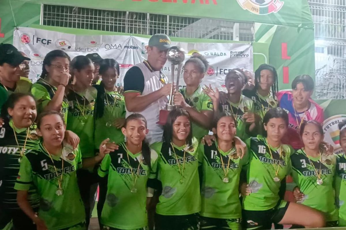 Toty gana título del Fútbol Femenino Sub-14 de Bolívar