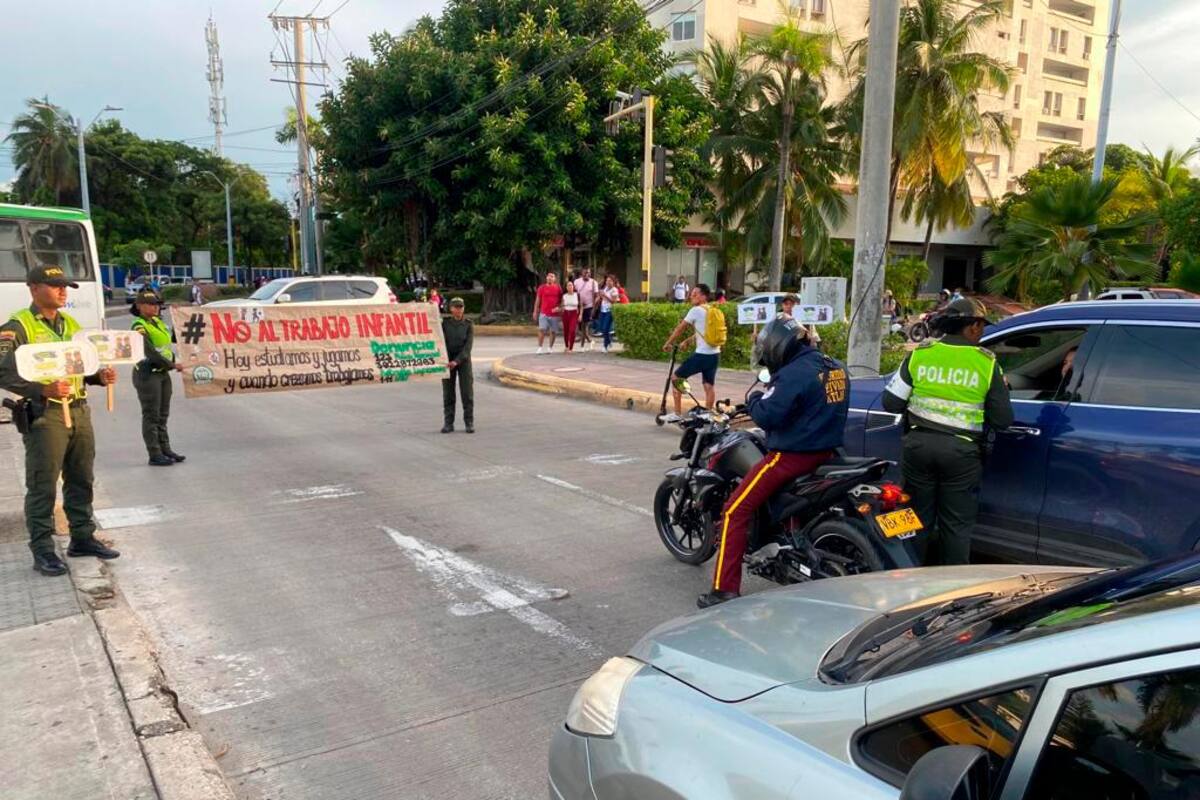 ¡No al trabajo infantil! Policía realiza campaña e invita a denunciar
