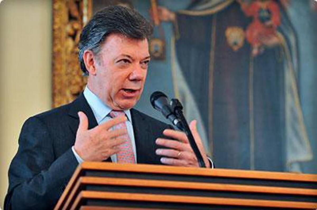Juan Manuel Santos, presidente de Colombia. COLPRENSA