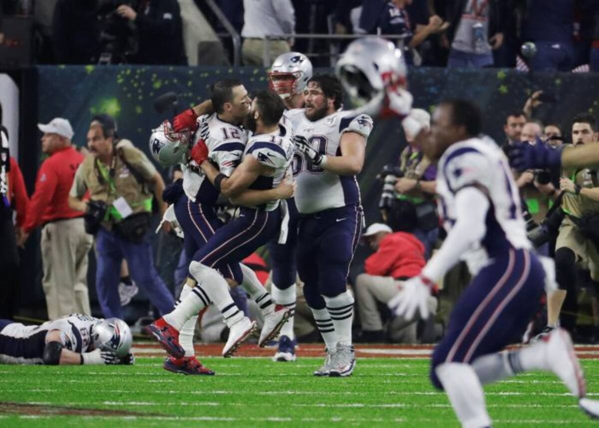 Patriots de Nueva Inglaterra celebra el título del Super Bowl. AP Chuck Burton