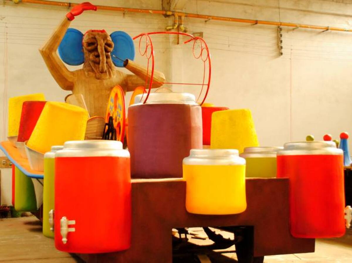 Carroza del rescate de la marimonda. Cortesía QHubo Barranquilla