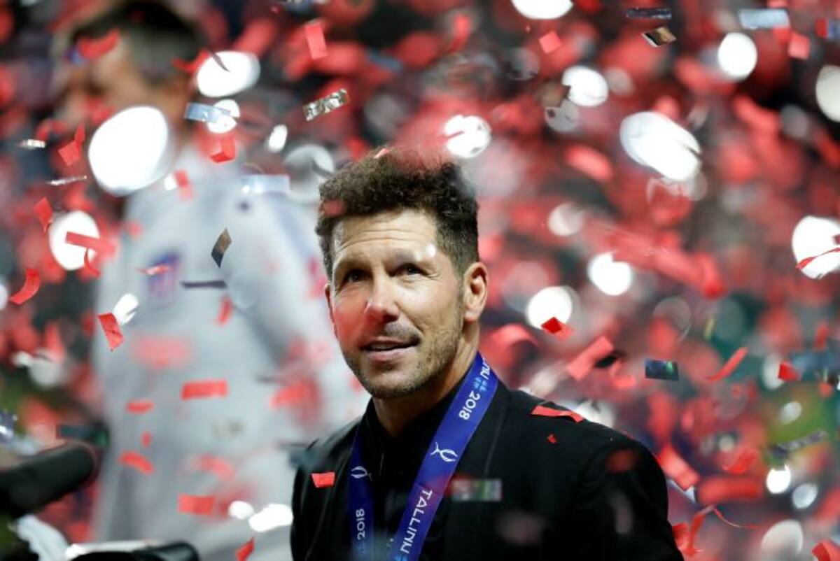 Diego Simeone, técnico de Atlético de Madrid. AP Pavel Golovkin