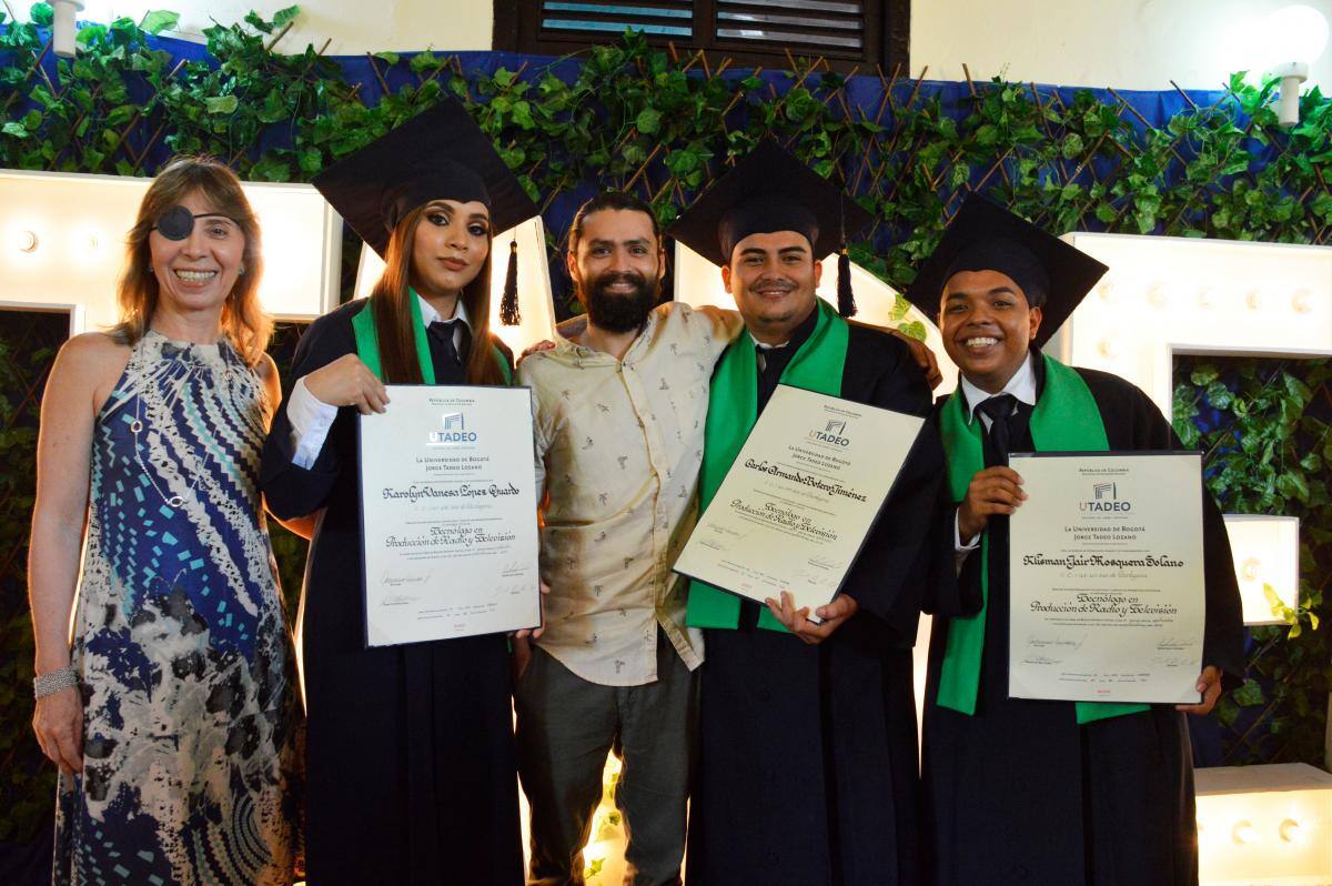 Karolyn López, Diego Rueda, Carlos Botero y Klisman Mosquera.