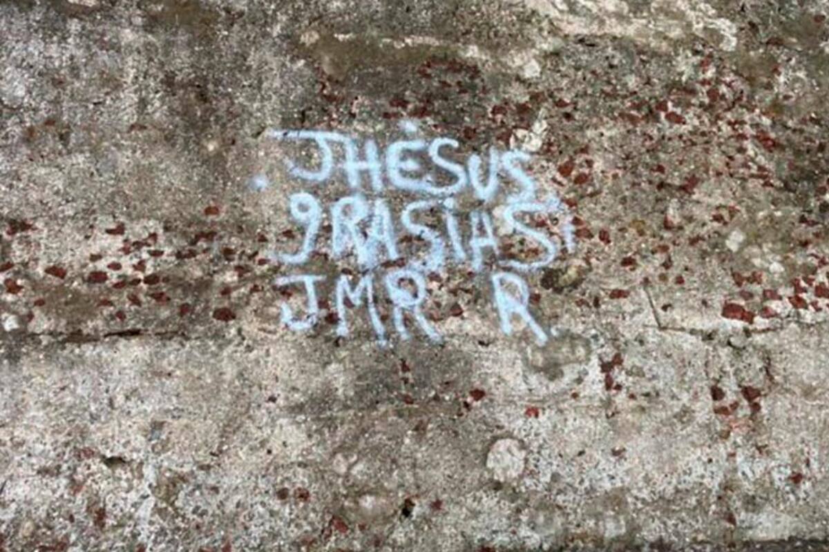 ¡Otra vez! Vandalizan muro del Castillo San Felipe