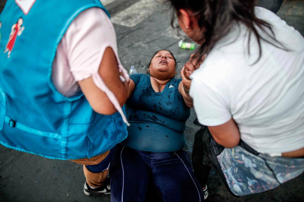 Protestas en Perú. // EFE.