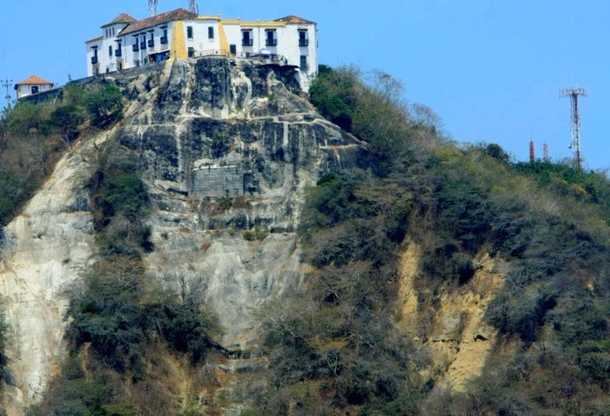 Fray Alonso de La Cruz echó barranco abajo la escultura del macho cabrío. Por eso, cuando se visita a La Popa, a ese sector se le conoce como ‘el salto del cabrón’. ARCHIVO