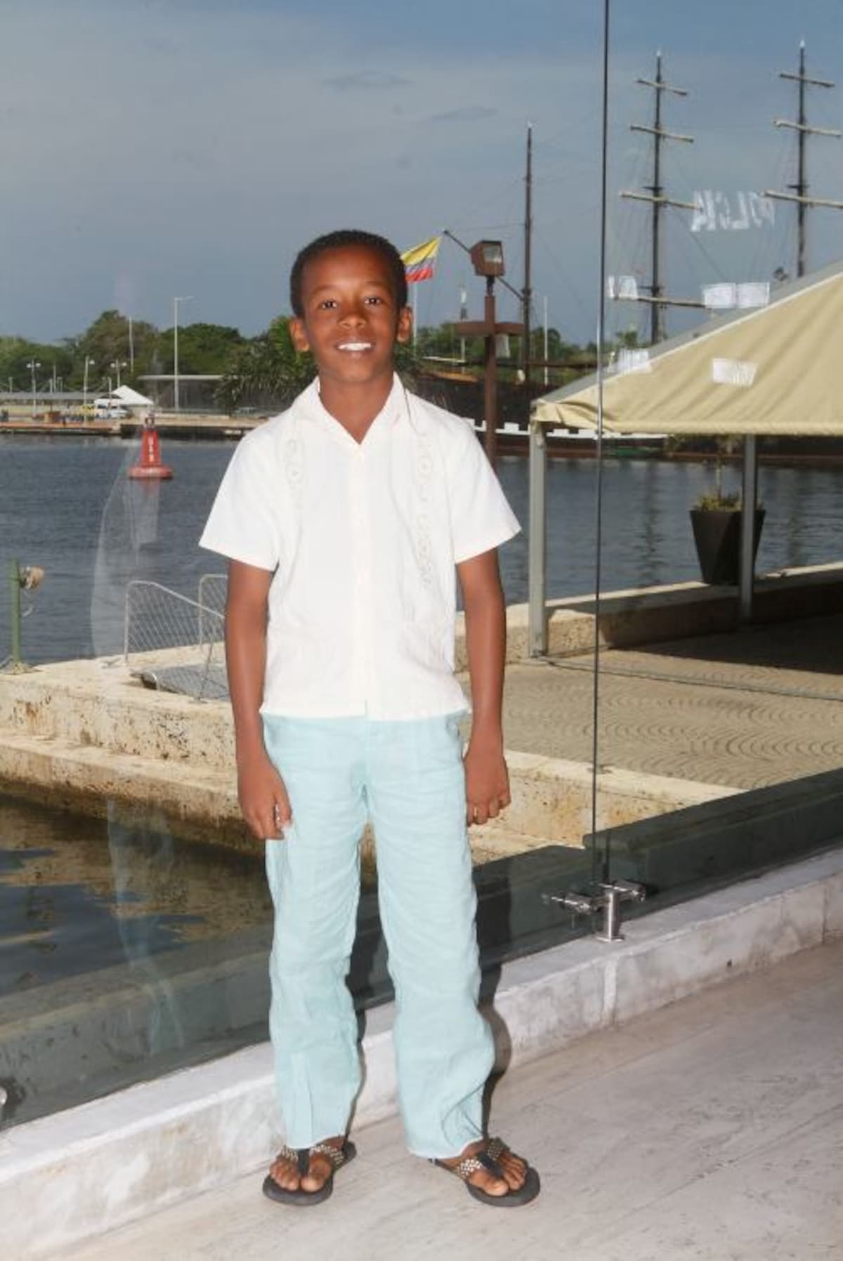 Jhon carlos Gómez Ortega, de 10 años, es el protagonista del video sobre la segunda fase de la Cumbre en Cartagena. Julio Castaño