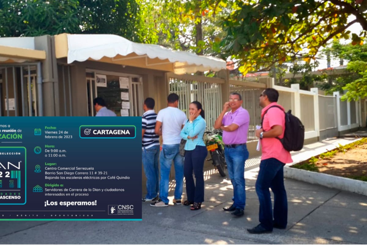 Dian tiene 232 vacantes en Cartagena: mañana hay reunión para los interesados