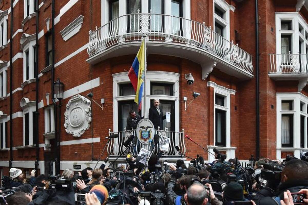Embajada de Ecuador en Londres. AFP