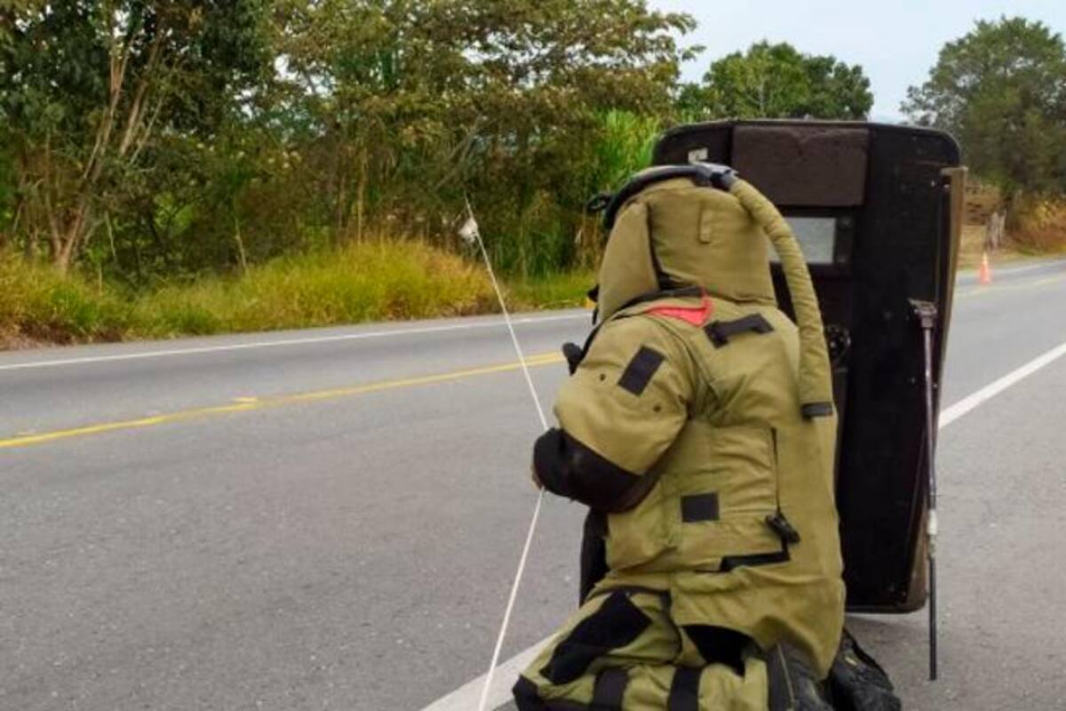 Frustran atentado con explosivos en vía Panamericana