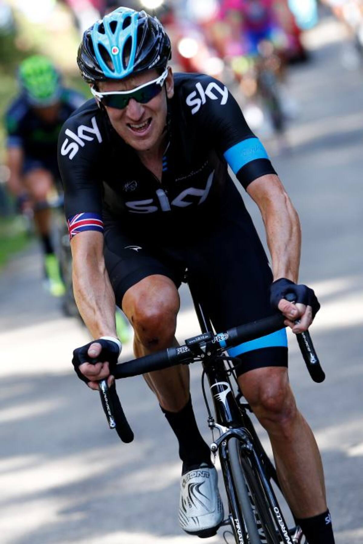 Bradley Wiggins, compite por el equipo Sky. AP Alessandro Trovati