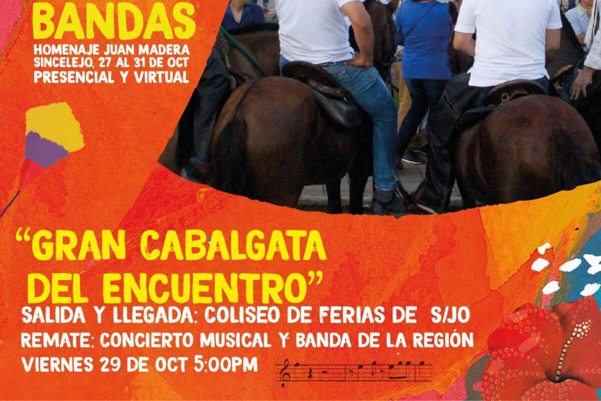 En Sincelejo se realizará la “Gran cabalgata del Encuentro” este viernes
