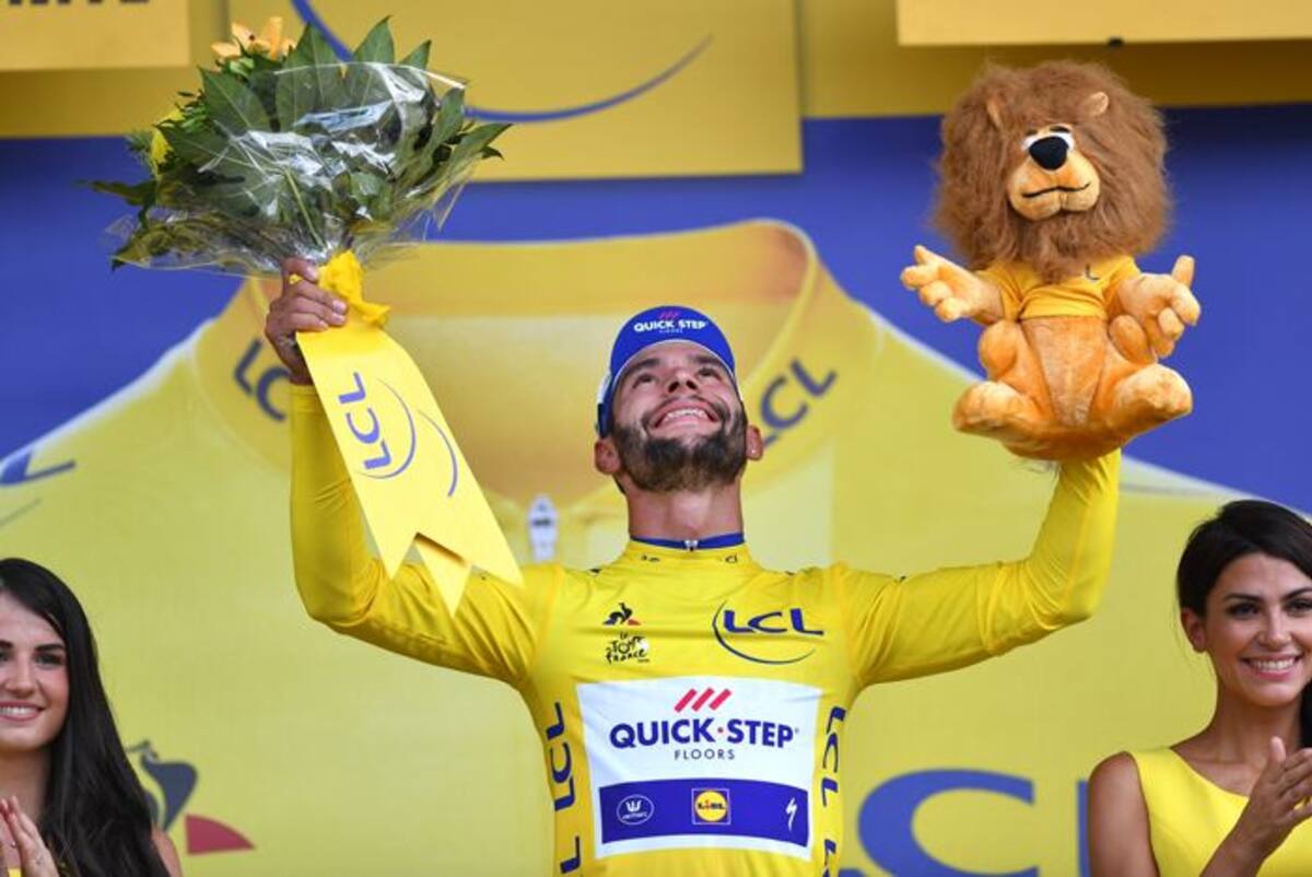 Fernando Gaviria se vistió este año de líder en el Tour de Francia. COLPRENSA