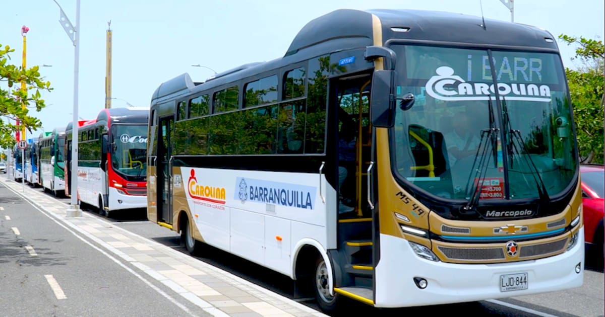 100 buses conforman la nueva flota del transporte público colectivo de Barranquilla