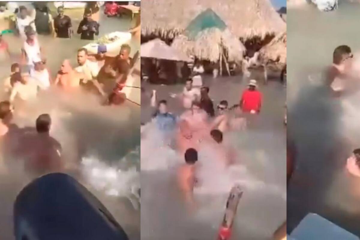 Video: hombres protagonizaron bochornosa riña en Cholón