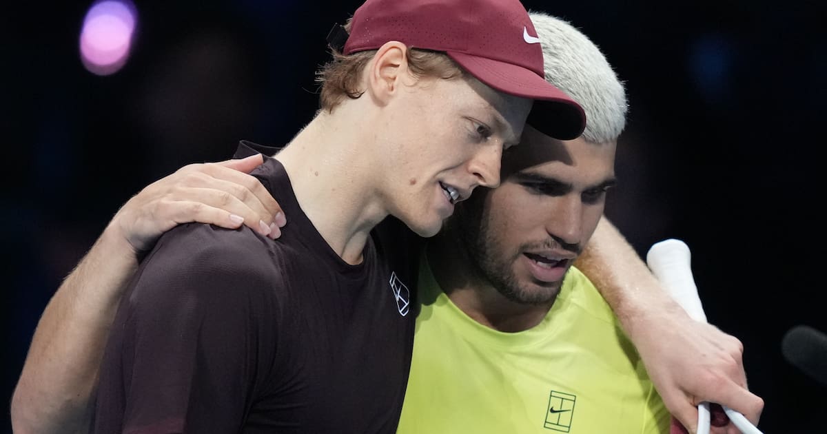 Carlos Alcaraz y Jannik Sinner dominaron el tenis en 2025